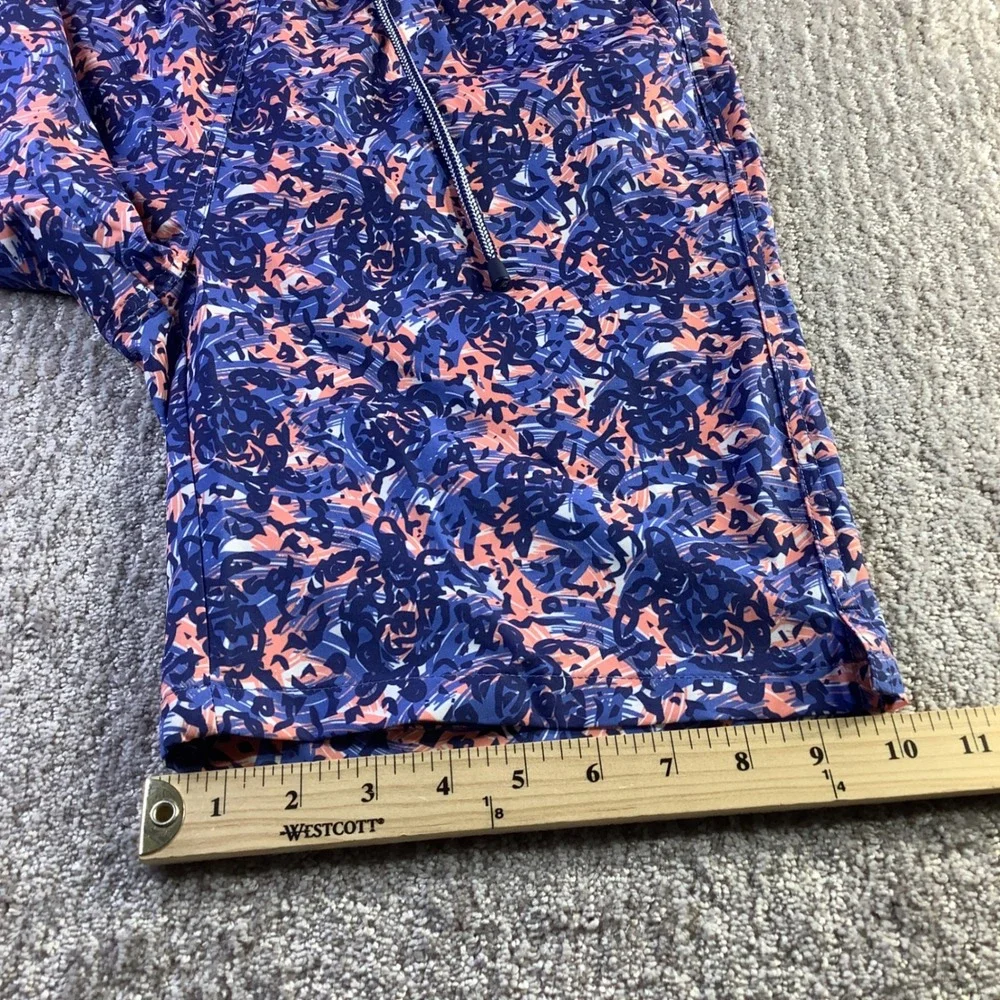 Peter Millar Seaside‎ Mens Blue Abstract Swirl Swim Trunks Shorts Size S NWT
